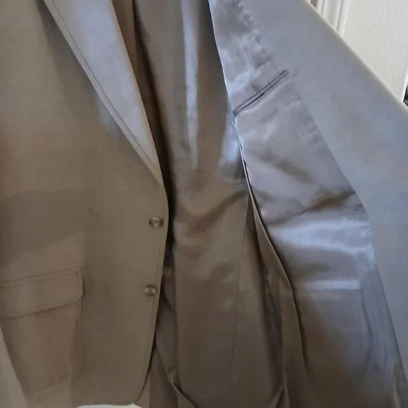 VINTAGE NORDSTROM Men's Blazer Sport Coat Casual Jacket Size 46L Faux Suede Suit